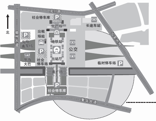 合肥南站换乘公共交通不怕日晒雨淋