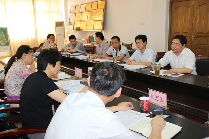 合肥市编办来庐江县督查调研政府机构改革和乡